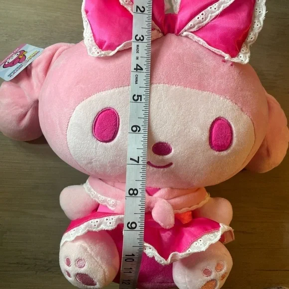 Sanrio Hello Kitty And Friends My Melody Pink Monochrome Plush stuffed animal - Picture 4 of 6
